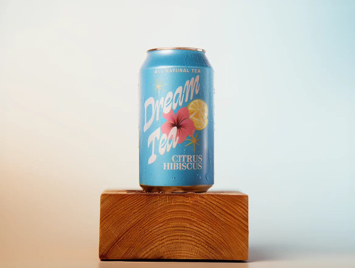 Dream Tea-branded aluminum can