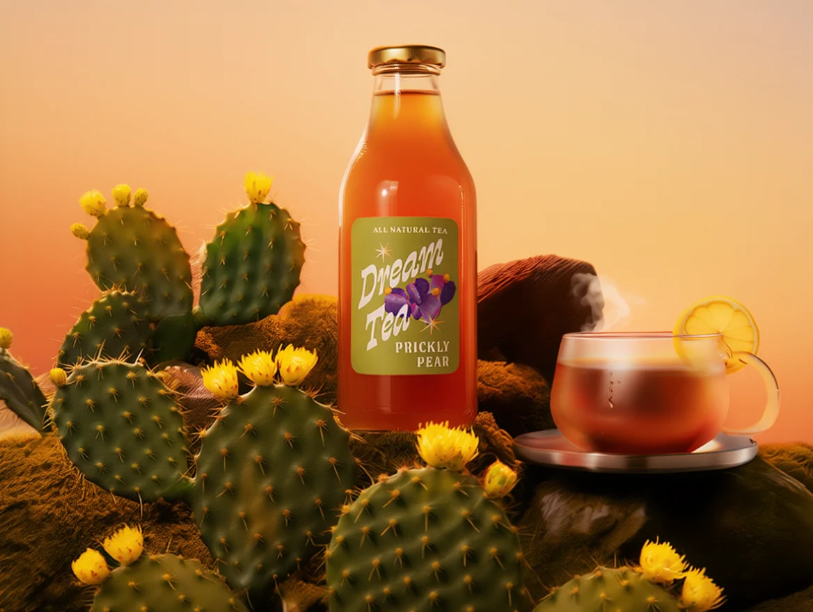 Dream Tea rendered in clay